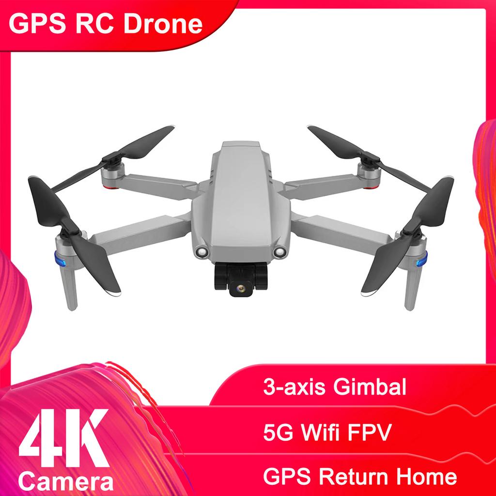 GPS RC Drone with Camera 4K 5G Wifi 3-axis Gimbal 35mins Flight Time Brushless Quadcopter Follow Me