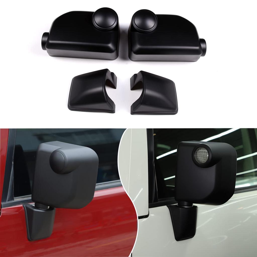 DIYUCAR Car Door Mirror Door Mirror Side Mirror Exterior Custom Waterproof and Easy Design for Toyota FJ Cruiser Garnish, Covers, Parts, Rainproof,