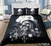 The Nightmare Before Christmas Duvet Cover Set 3D Cartoon Printed Bedding Set Queen King Size Comforter Cover Pillowcase Set