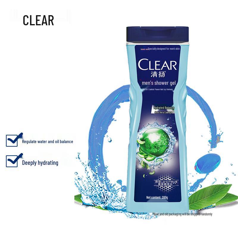 Clear Men's Balancing Oil Control Hydrating Shower Gel