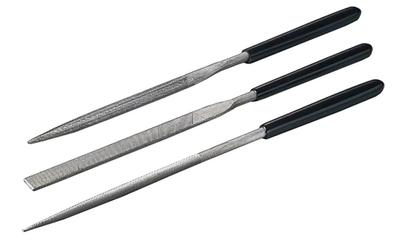 Craft Tool Series No. 46 Basic File Set, Medium Double Cut, for Plastic Models, 74045
