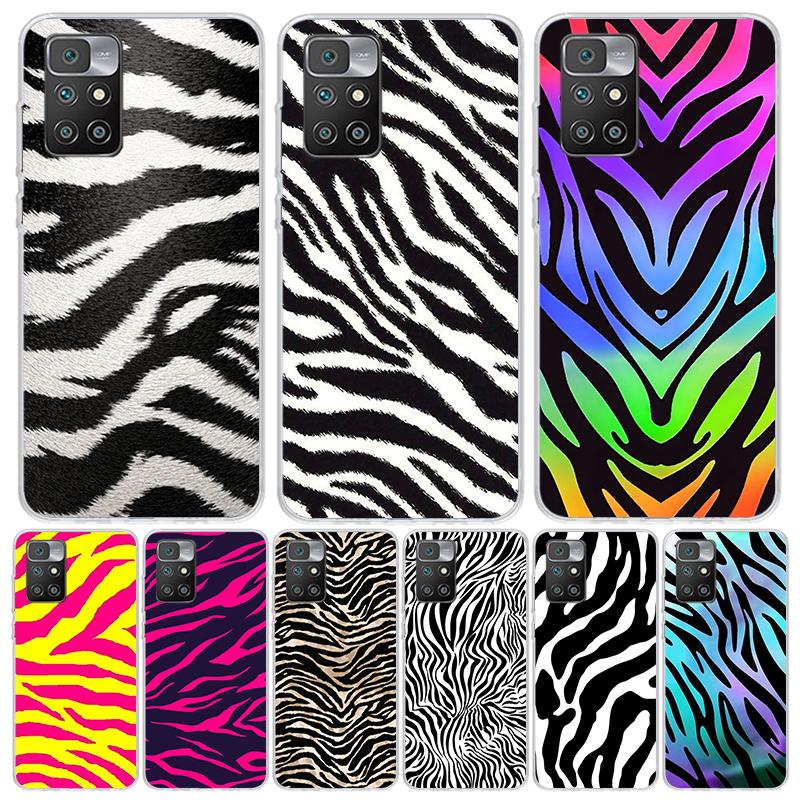 Zebra Stripe Print For Xiaomi Redmi 13C 13 12C 12 14C Phone Case 10 10A 10C 9 9A 9C 9T 8A 8 7A 7 6A 6 Pro K70 K60 K40 K20 S2 10