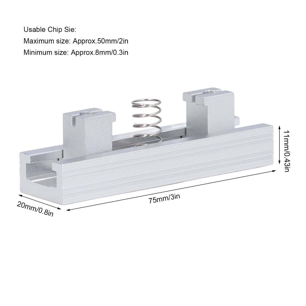 Silver BGA Reballing Station For Small Steel Mesh Universal Template Jig Directly Heated Stencil Holder Aluminum Alloy
