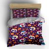 Colorful Sugar Skull Bedding Set Bedding Duvet Cover Set Duvet Cover Pillowcases (1 * Duvet Cover 2 * Pillowcases, Without Duvet Insert)