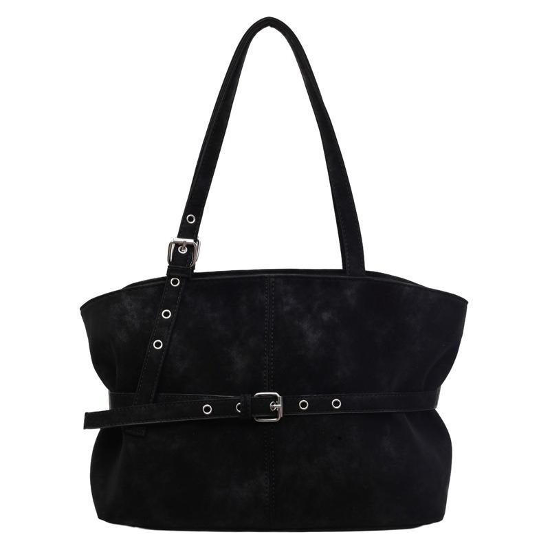 Neue trendige Mode einfache Gürtelschnalle Retro Damen Tasche lässige tragbare Schulter Unterarmtasche trendige Tasche