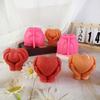 Hand Holding Heart Candle Mold 3D Heart Shape Candle Silicone Mold DIY Soap Mold