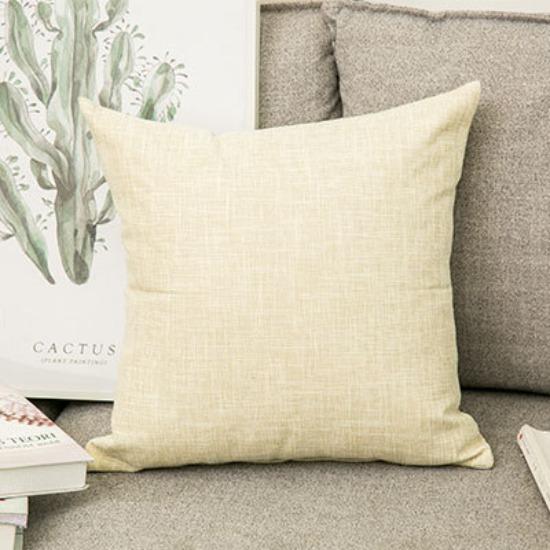 

Nordic Linen Solid Color Simple Throw Pillow Cover Sofa Cushion Office Car Cushion Cover Home double-sided pattern 45x45cm