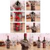 Luxurious Santa Claus Wine Bottle Cover Gift Bag For Festive Christmas Table Decor