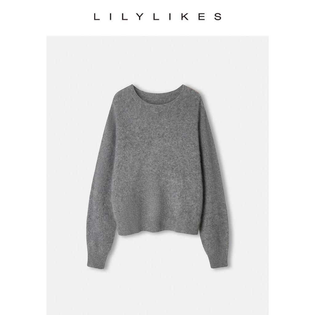High-End Mulberry Silk Cashmere Brushed Knitwear - Quiet Luxury Style