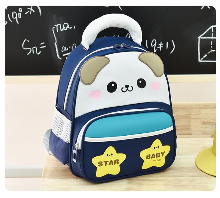 

Школьный рюкзак, новый милый детский рюкзак, легкая защита спины, большая вместимость, универсальный темно-синий