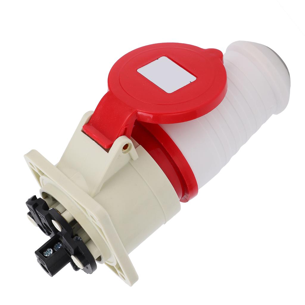 3P+E Industrial Plug Socket Set Concealed Installation 4Pin 3 Phase IP44 Waterproof Wire Connector 32A 380V‑415V