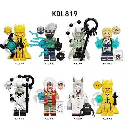 KDL819 Naruto Bausteine Anime Mini Actionfiguren Zusammenbauen Weihnachtsgeschenk für Kinder WM6112 Kaguya K2150 K2146 K2144