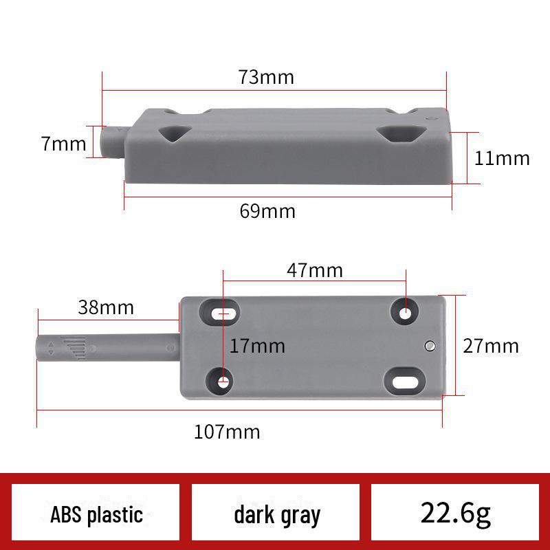 ABS Plastové Magnetické Rebound zařízení pro otevírání stisknutím pro skříňky a zásuvky