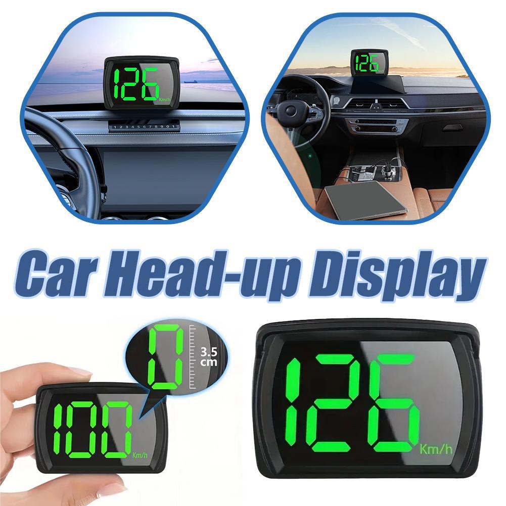 Car Head-Up Display Car GPS Digital Speedometer HUD Big Font Speed Head Up Display KMH Speed Meter Smart Auto Accessories