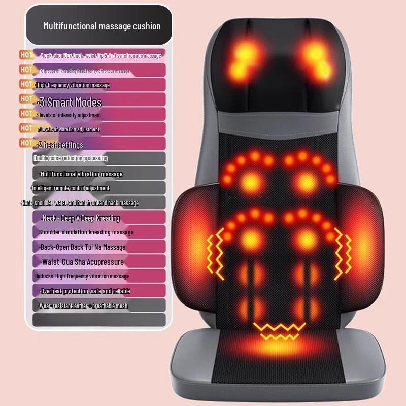 Full Body Shiatsu Kneading Massage Cushion