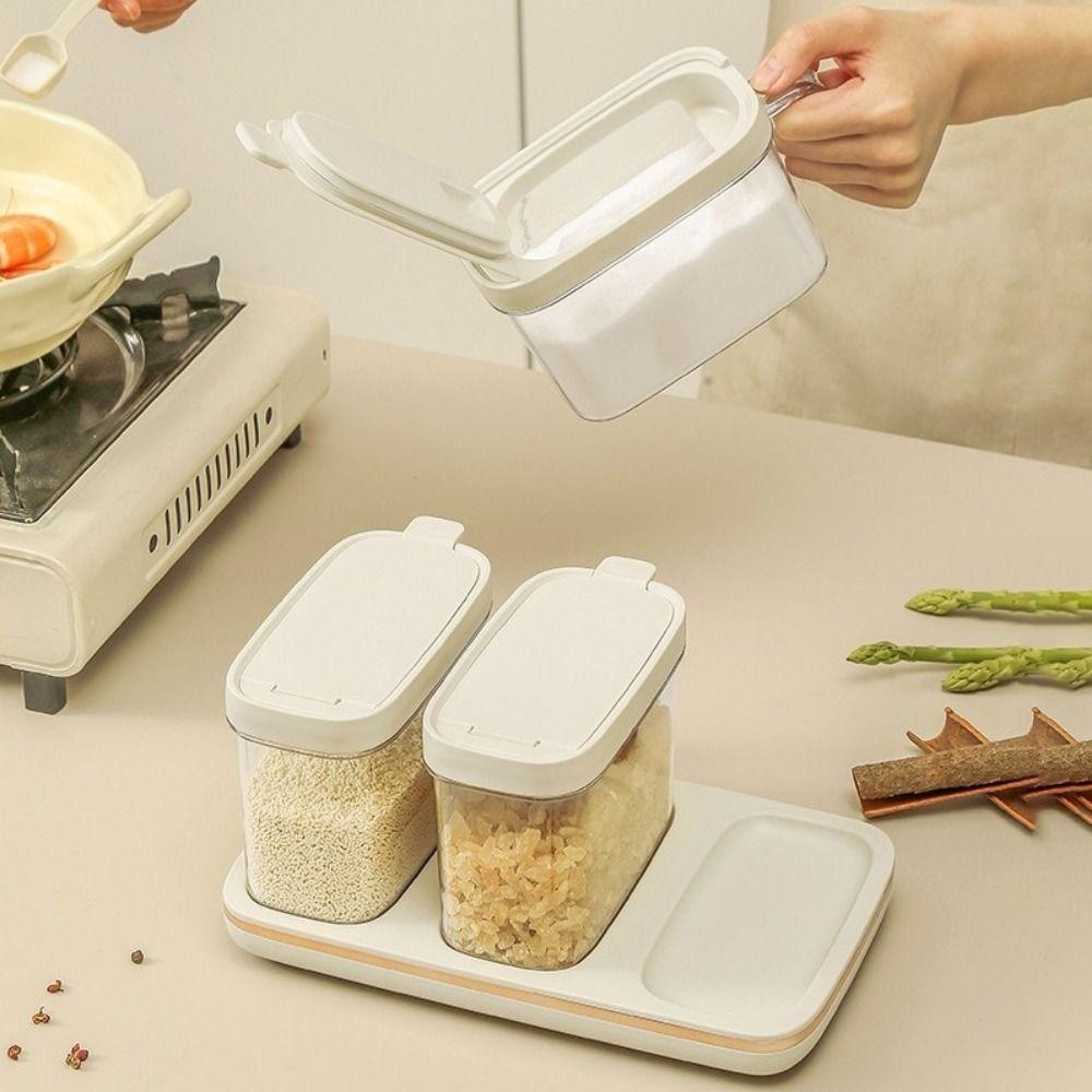 Moisture-proof Spice Storage Container Plastic Seasoning Box Set  Kitchen Supplies