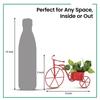 Cycle Shaped Metal Plant Stand for Indoor & Outdoor Use, Decorative Planter Pot for Flowers & Ornaments,