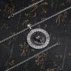 Vintage Stainless Steel Viking Rune Wolf Head Pendant Necklace - Trendy Men's Hip-Hop Accessory