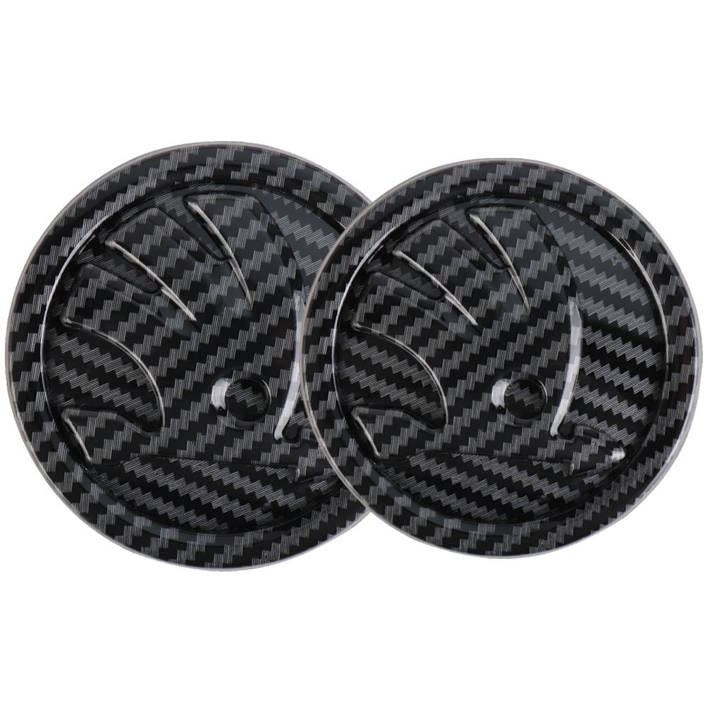 2025 Hot 2pcs 80/90/100mm Car Front Hood Badge Rear Trunk Emblem Sticker for Skoda Rapid Fabia 1 2 Octavia 2 A7 Yeti Superb 3 A5