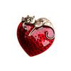 New love cat pin alloy drip retro coat trench coat coat corsage peach heart animal brooch