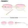 FEISEDY Sunglasses for Men and UV Metal Colored Stylish Design for Mountain and a Smaller B1306 Women, Protection, Frame, Lenses, Driving, Fishing,
