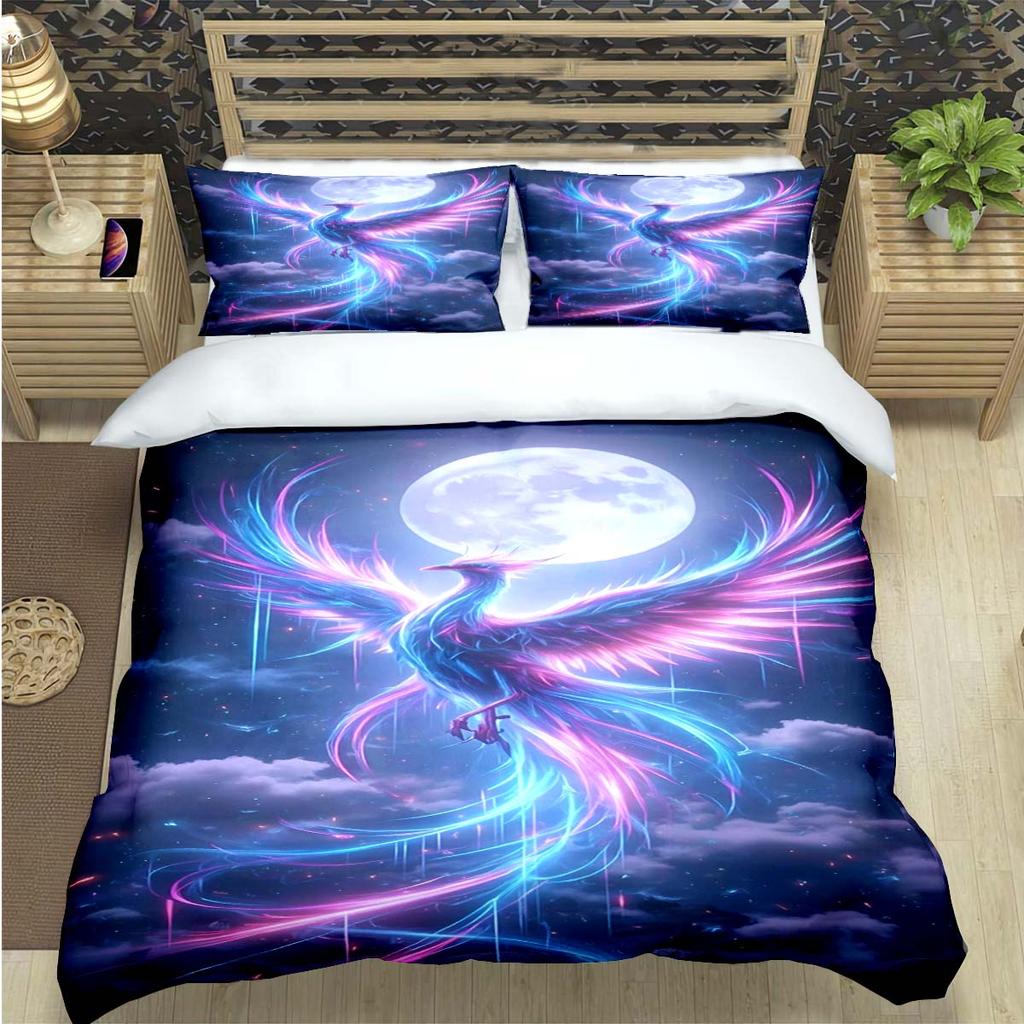 3D Popular Mythical Beast Phoenix Print Bedding Sets Bed Supplies Set  Comforter Set  Teens Girls Cartoon Twin Single Kid Gift