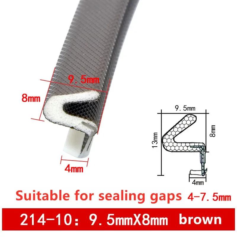 PU Foam Sound Proof Weather Draught Excluder Seal Door Window Gap Insulation V Type Strips for 8  Sizes to Choose