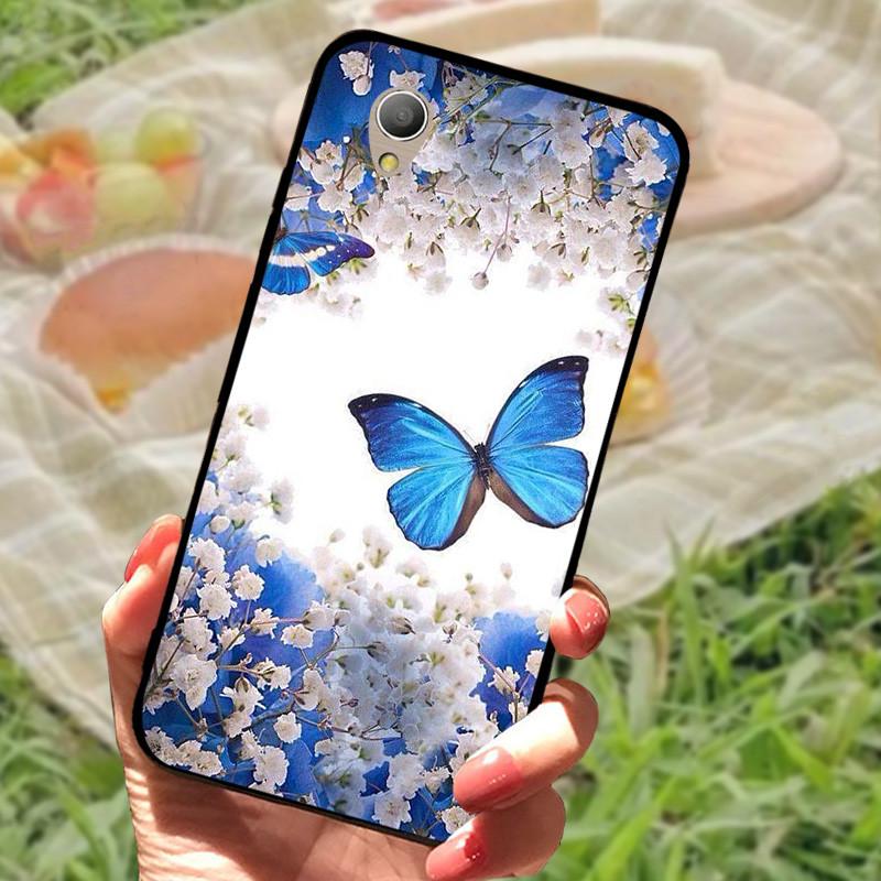 Alcatel 1 5033D Kılıf Kapağı Alcatel1 Silikon Yumuşak Mermer Siyah Tampon Funda Coque Alcatel 1 5033D 5033 5033A İçin Koruyucu