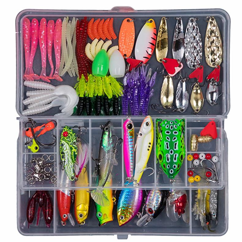 

Классический набор приманок: Приманки для пресной и соленой воды - Блесна на жереха, Мягкие приманки, Thunder Frog, Воблеры-минноу