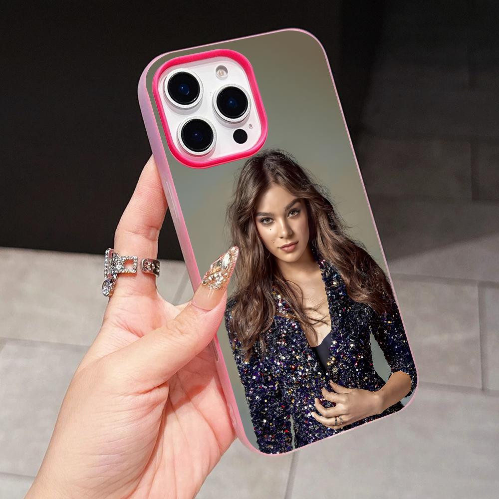 

Hailee Steinfeld Jelly Double layer Rose Red Mobile Phone Case for iPhone 17 16 15 14 13 12 11 Air Pro Max Plus Protective iPhone 12 Pro Max
