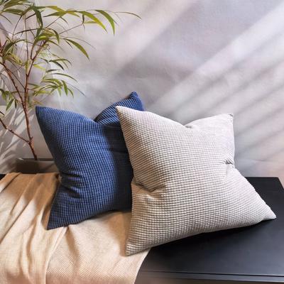 Solid Color Simple Cushion Cover Car Office Sofa Cob-Free Classic Pillow Cover