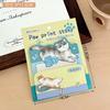 Kawai Stationery Childish Cat Daydream Series Stacked Notes Cartoon Hand Account  High Value Sticky Paper Office School Supplies