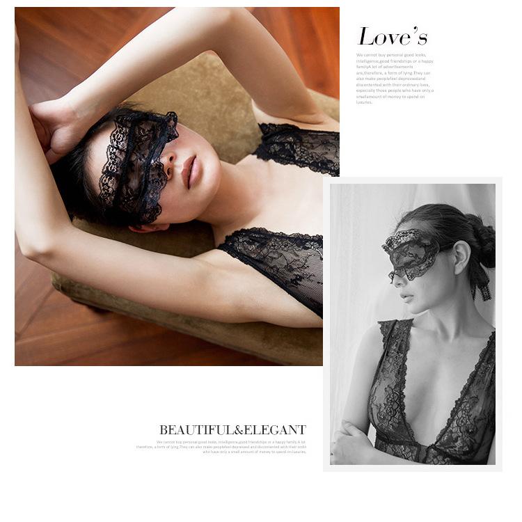 Sexy Lingerie Lace Eye Mask for Women Hollow Out Blindfolded Patch Exotic Apparel Cosplay Costumes Accessories Bandage Eye Cover