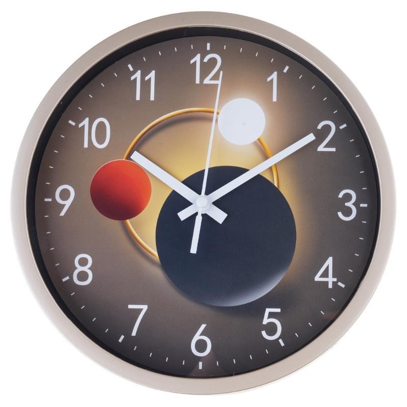 

Modern 8Inch Tempered Glass Wall Clock Quiet Designing Not Ticking for Bedroom Kitchen Office Decoration