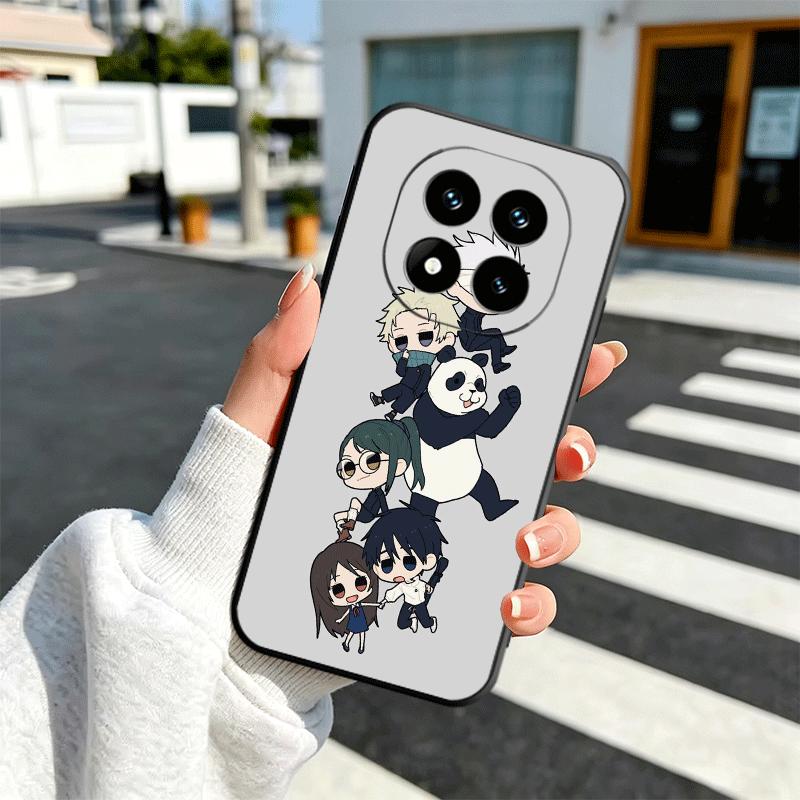 Cartoon Cute JUJUSU Anime Soft Phone Case for Xiaomi Redmi Note 12 13 14 15 Pro Plus 11 12S 11S 11T 10 4G Black Cover Back Shell