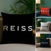 British Brand R-Reiss Pillow Case Plush Fabric Soft Double Sided Print Sofa Cushion Cover Throw Pillow Covers