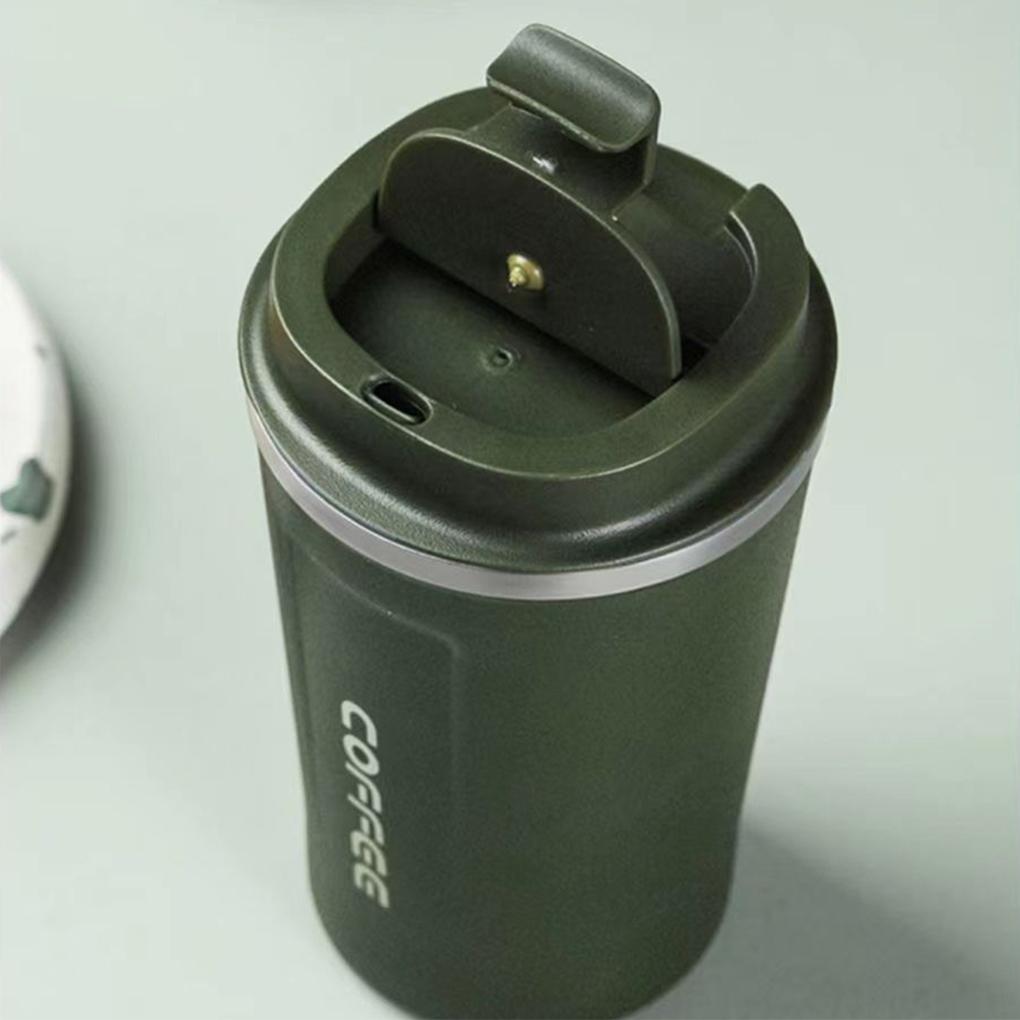 Thermo Cafe Kaffemugg Biltermosmugg 380/510ML Läckagesäker Resetermosmugg för Te Vatten Kaffe Dubbel Rostfritt Stål