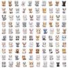 100 Cute Kitten Graffiti Stickers for Kids: DIY Water Bottle, Computer, Skateboard Decor