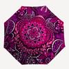 Vibrant Mandala Patterned Rug: Bohemian Style Home DecorUmbrella, Portable 3-Fold Umbrella for Men & Women,Christmas Gift ES155