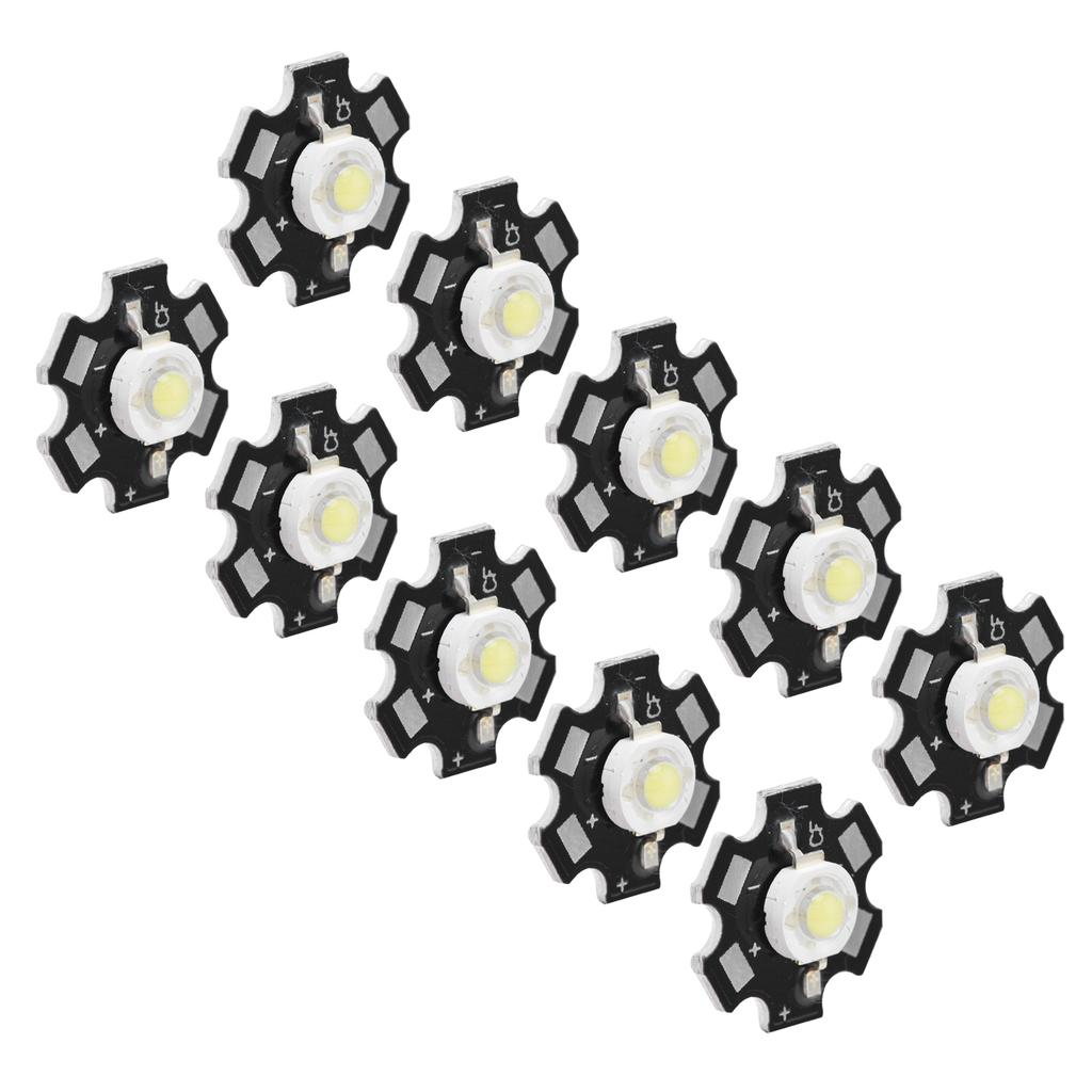 10Pcs Ultra Bright LED Chip 3V DIY Light Beads for Ceiling Light Downlight Flashlight Table Lamp