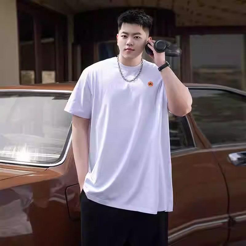 Cartoon Bedrucktes Lockeres Herrenmode Einfaches Kurzarm-Oberteil Baumwolle Bequem Leicht Kurzarm-T-Shirt