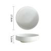 Gold-plated Ceramic Bowl Household Soup Bowl Salad Bowl Dessert Bowls Snack Bowls Restaurant Circular Solid Color Tableware