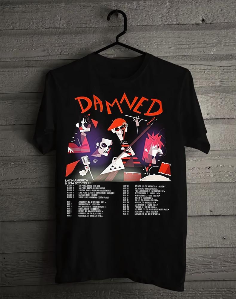 The Damned North America Tour 2025 Tour Gift For Fan TShirt XXXXL