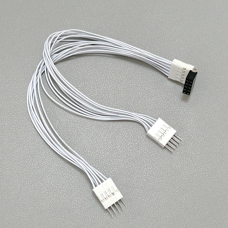 9-Pin 90° Elbow Motherboard Jumper: Dual Boot/Restart Desktop Switch