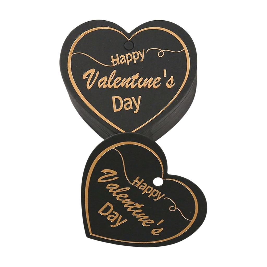 Pack Of 100 Elegant Heart/Round Labels for Valentine's Day Presents and Surprises Decorative Couple Gift Embellishments