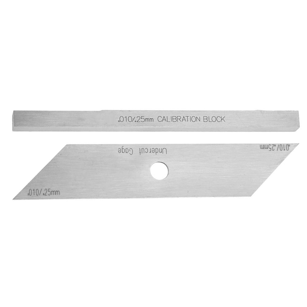 2 Pcs Undercut Gage Accurate Welding Gauge Inspection Stainless Steel Gage and Calibration Block