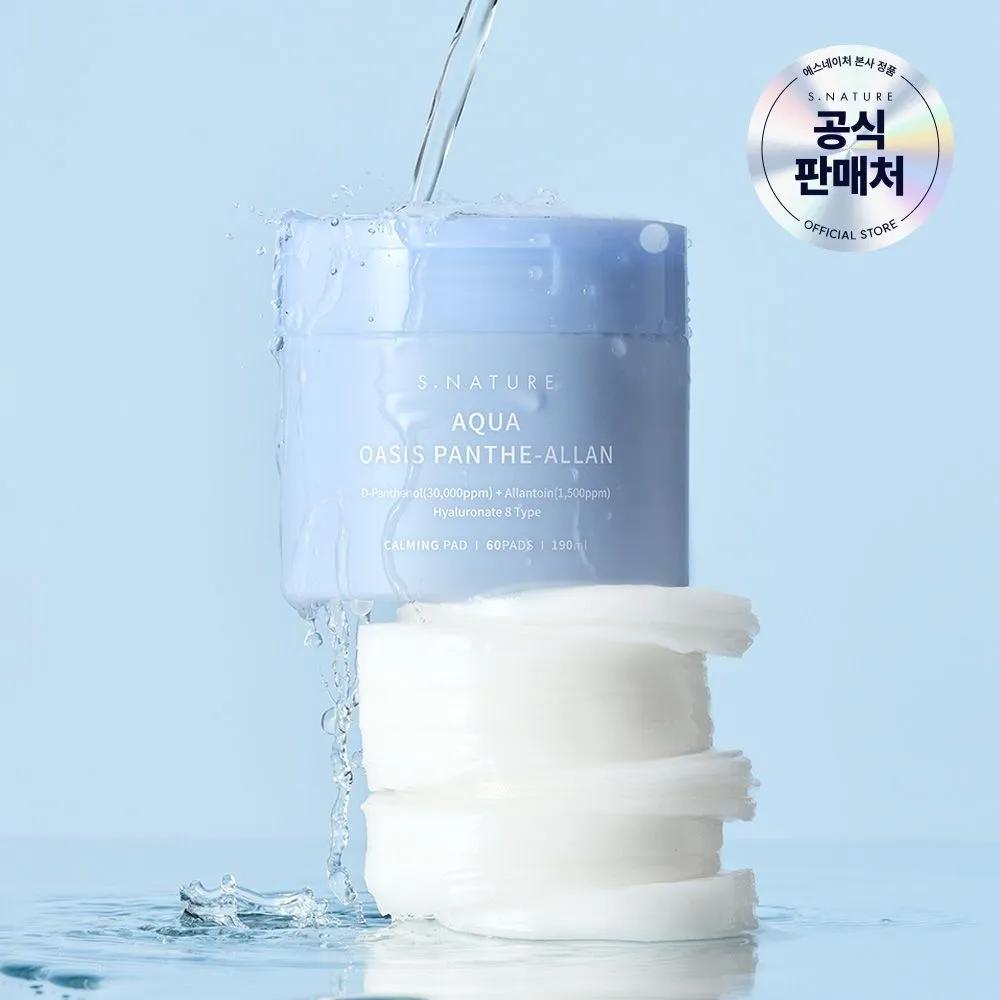 S.NATURE Aqua Oasis Panthealan Calming Pads 60 Sheets (190ml)