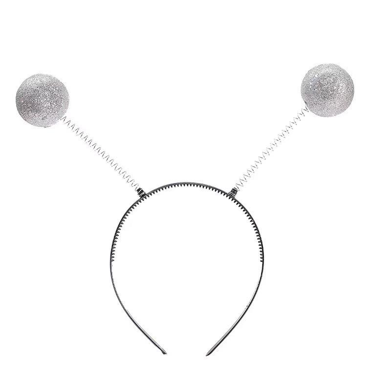 Hot Selling Alien Headband Silver Green Headband Martian Head Wrap Buckle Tiara