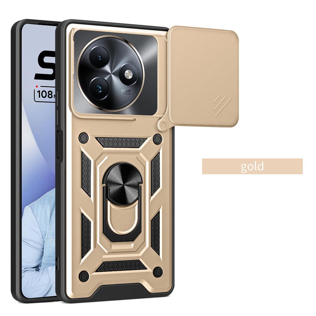 Camera Protect Case for ITEL S24 S23 Plus S23 Itel A70 A60 A60S Armor Hybrid Metal Ring Car Holder Back Cover