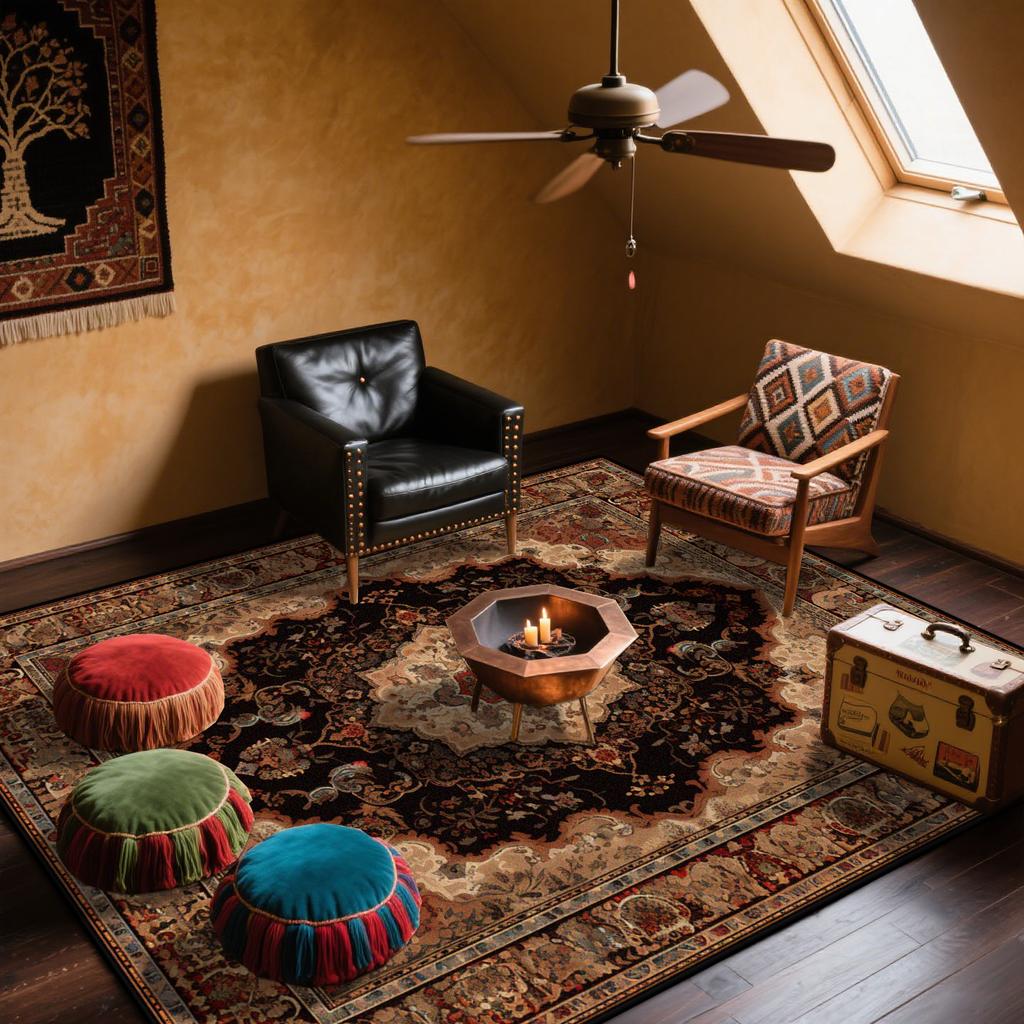 Persian Retro Ethnic Style Carpet Home Decoration Living Room Sofa Large Rugs Bedroom Bed End Non-slip Soft Floor Mat Washable